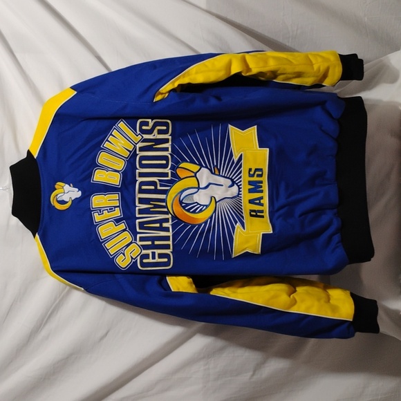 SALE! RARE! NFL Los Angeles Rams Super Bowl 2000 Champion Jacket Like New (A-76) - Picture 7 of 16